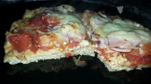 Pizzaschnitte mit Thunfischboden