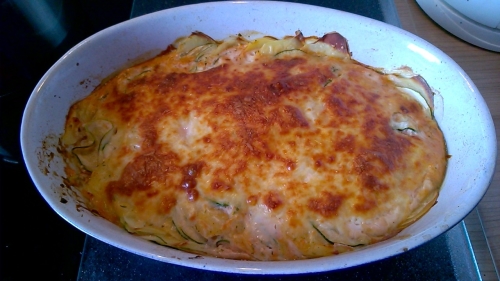 Zucchini-Kartoffel Gratin