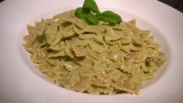 Pasta mit Pesto Mascarpone Sauce