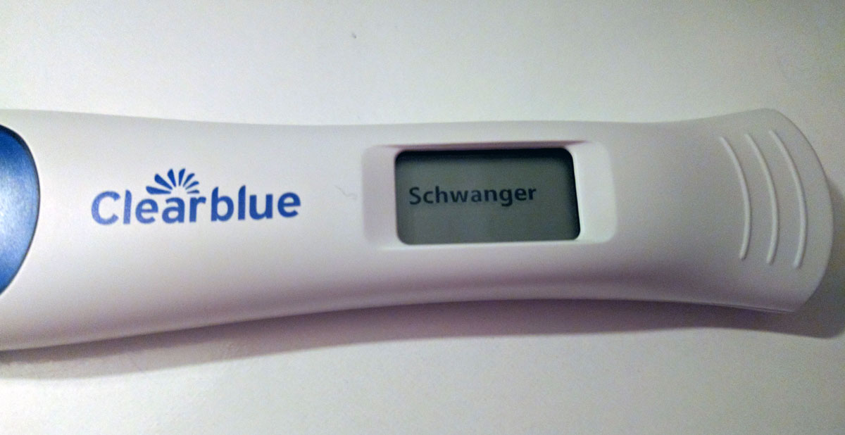 Positiver schwangerschafts test